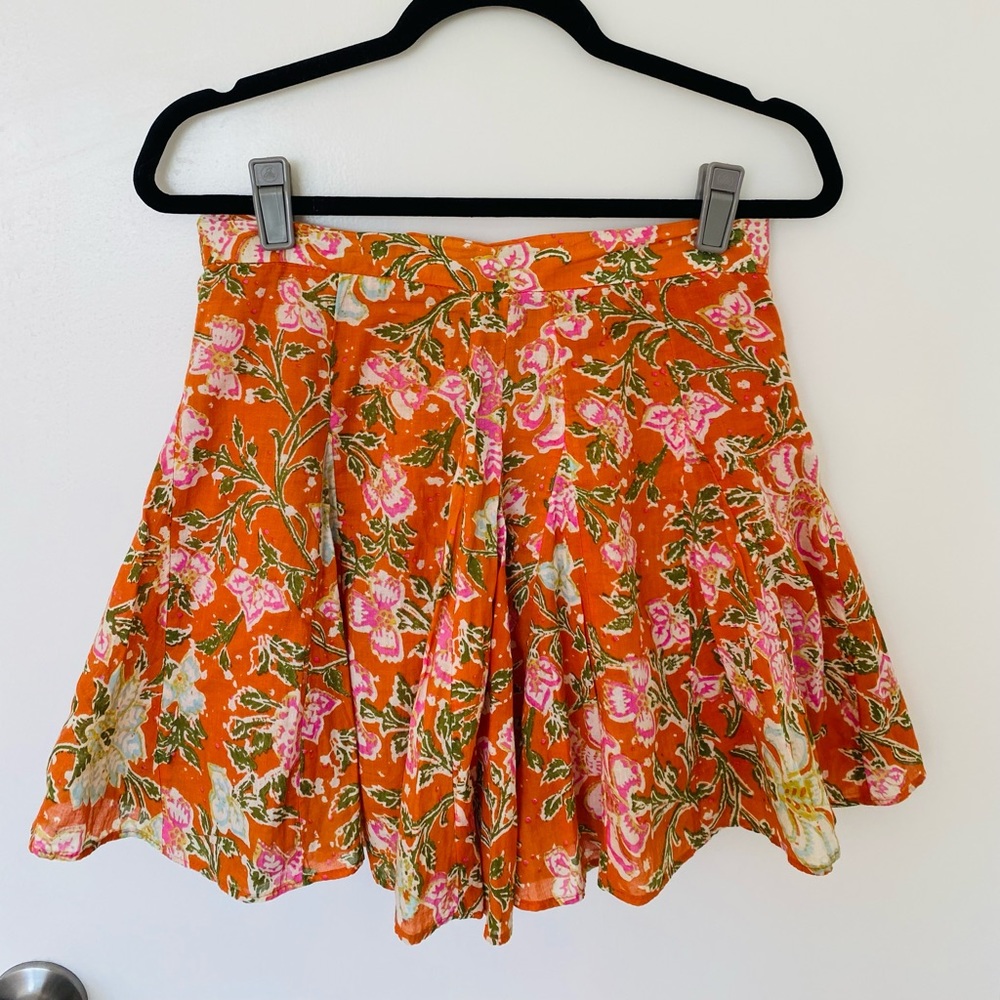 Free People Floral Skirt